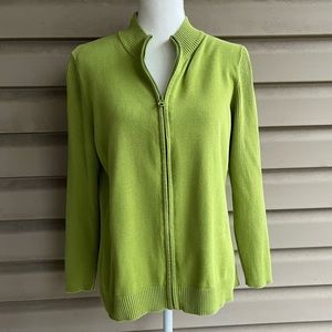 •St John’s Bay• Full Zipper Cardigan Sweater  - Size Large